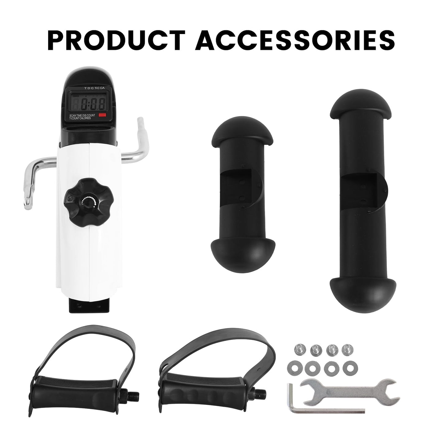 Transform Your Fitness Routine with Our Portable Under Desk Exercise Bike - Perfect for Leg and Arm Workouts with LCD Display!