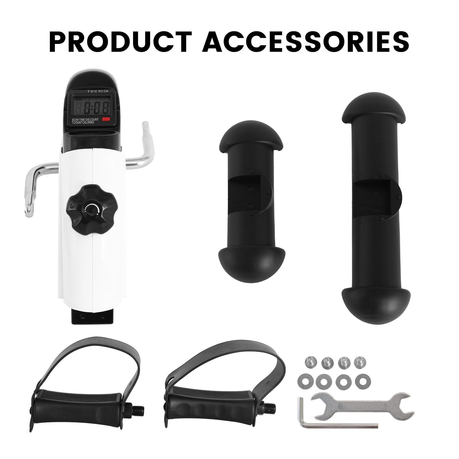 Transform Your Fitness Routine with Our Portable Under Desk Exercise Bike - Perfect for Leg and Arm Workouts with LCD Display!