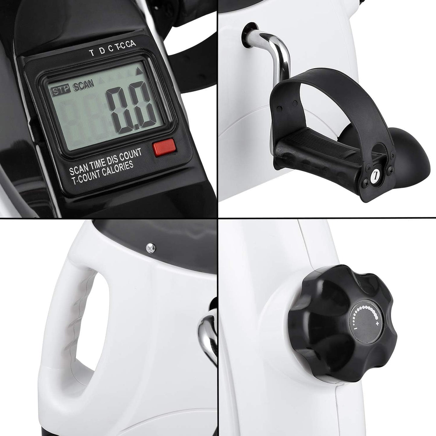 Transform Your Fitness Routine with Our Portable Under Desk Exercise Bike - Perfect for Leg and Arm Workouts with LCD Display!