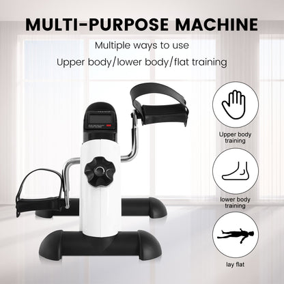 Transform Your Fitness Routine with Our Portable Under Desk Exercise Bike - Perfect for Leg and Arm Workouts with LCD Display!