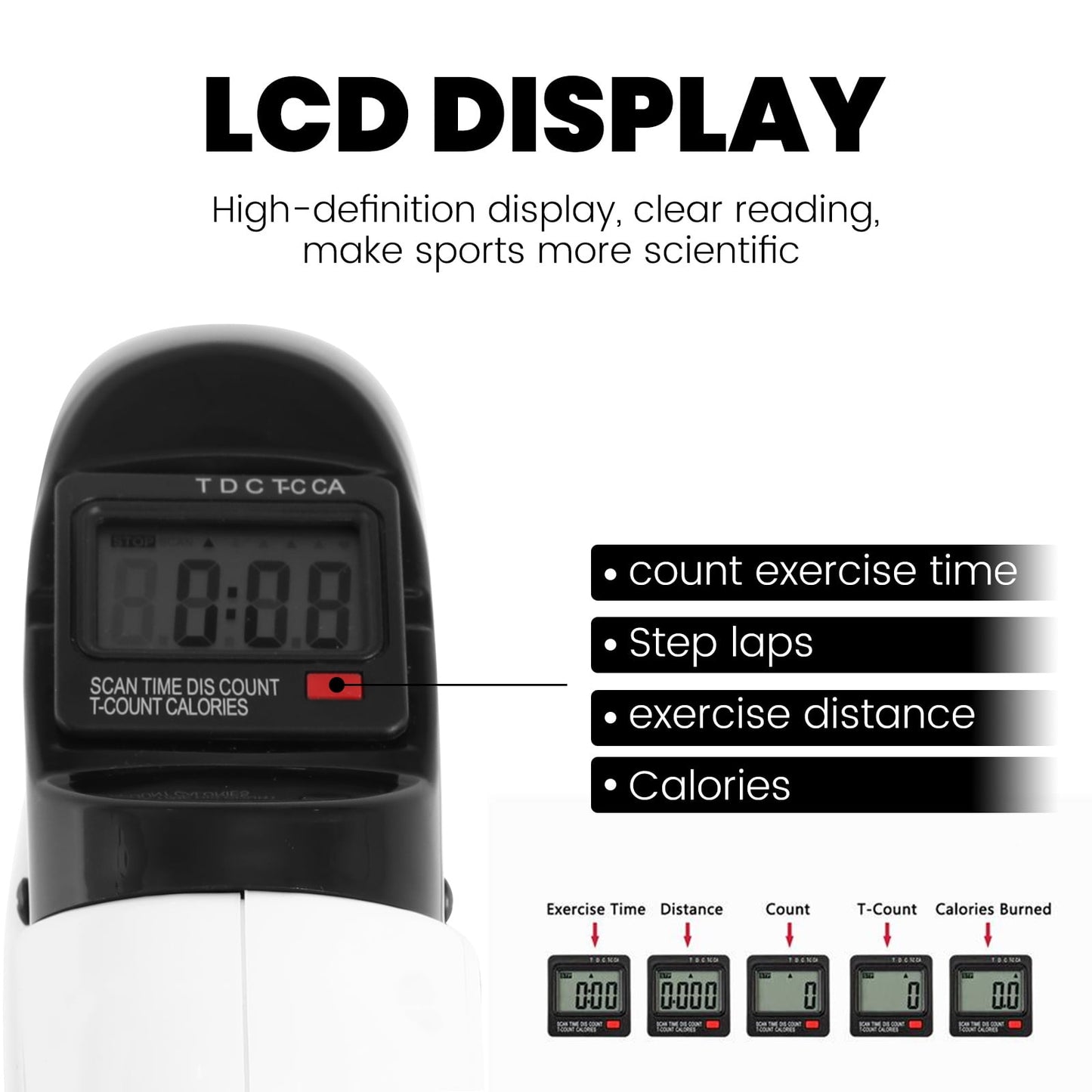 Transform Your Fitness Routine with Our Portable Under Desk Exercise Bike - Perfect for Leg and Arm Workouts with LCD Display!