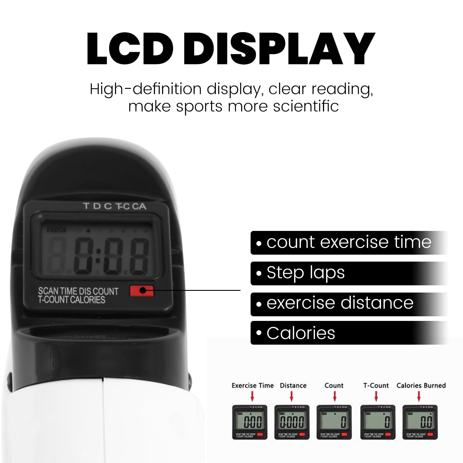 Transform Your Fitness Routine with Our Portable Under Desk Exercise Bike - Perfect for Leg and Arm Workouts with LCD Display!